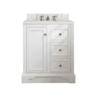 31.25 Inch De Soto Freestanding Vanity in Bright White / Lime Delight Top