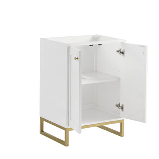 23.63 Inch Chianti Freestanding Vanity in Glossy White /  Top