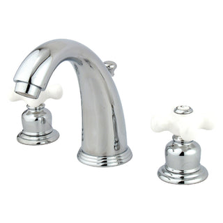 English Country Widespread Bathroom Faucet in Polished Chrome