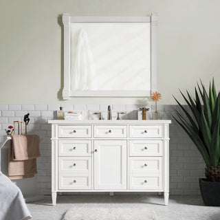 48 Inch Brittany Freestanding Vanity in Bright White / Lime Delight Top