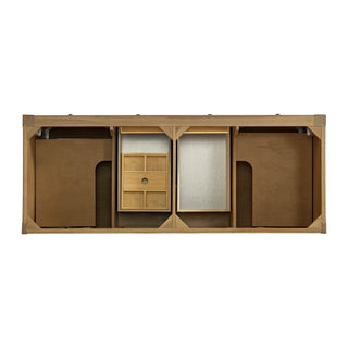 60 Inch Breckenridge Freestanding Vanity in Light Natural Oak / Lime Delight Top