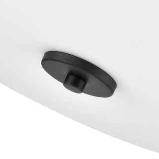 Laphia 15.75" Wide 3-Light Semi Flush - Matte Black
