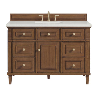 48 Inch Lorelai Freestanding Vanity in Mid-Century Walnut / Lime Delight Top