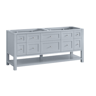 72 Inch Breckenridge Freestanding Vanity in Serenity Blue / Ethereal Noctis Top