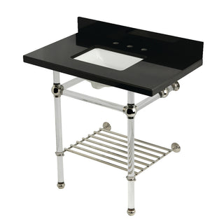 Templeton 36 Inch Console Sink in Polished Nickel