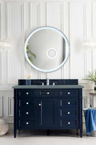 48 Inch Brittany Freestanding Vanity in Victory Blue / Cala Blue Top