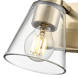 Strayhan 6.75" High 1-Light Wall Sconce - Modern Gold