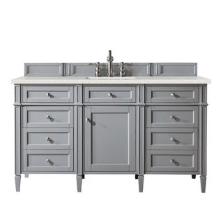 60 Inch Brittany Freestanding Vanity in Urban Gray / Lime Delight Top