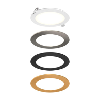 6 Inch Round LED Recessed Panel Light with Multi Trim