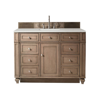 48 Inch Bristol Freestanding Vanity in Whitewashed Walnut / Lime Delight Top