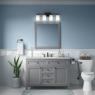 Verlana 27.75" 4-Light Vanity - Matte Black