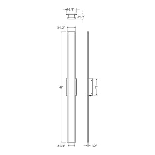 Slim decorative Outdoor modern wall sconce 5CCT