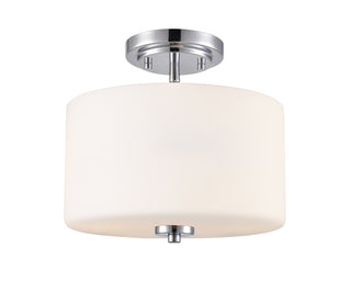 Verlana 22" 2-Light Semi-Flush Mount - Chrome