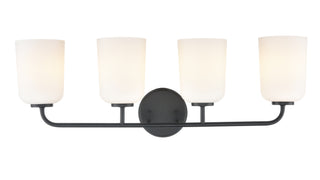 Laphia 28" Wide 4-Light Vanity - Matte Black