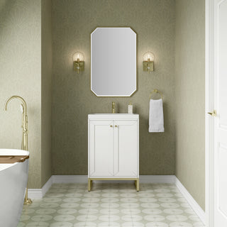 23.63 Inch Chianti Freestanding Vanity in Glossy White / White Glossy Top