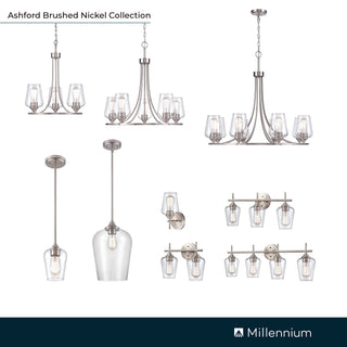 Ashford 2-Light Vanity - Brushed Nickel