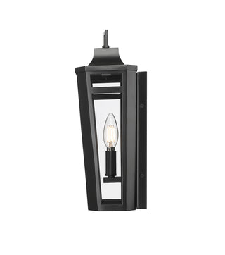 Sumerlin 14.5" High 1-Light Outdoor Wall Sconce - Powder Coated Black