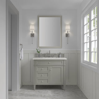 36 Inch Brittany Freestanding Vanity in Urban Gray / Lime Delight Top