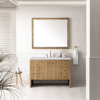 48 Inch Hudson Freestanding Vanity in Light Natural Oak / Lime Delight Top