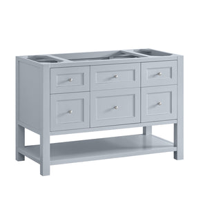 48 Inch Breckenridge Freestanding Vanity in Serenity Blue / White Zeus Top