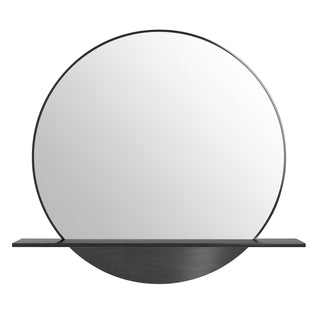 Platform 24" Mirror, Modern Iron