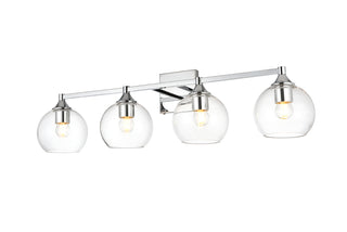 Foster 4 light Chrome and Clear Bath Sconce