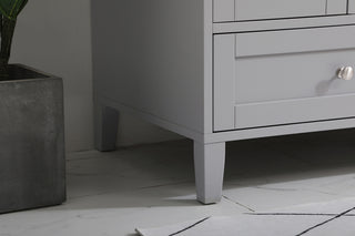 48 inch Single Bathroom Vanity in Grey with Backsplash