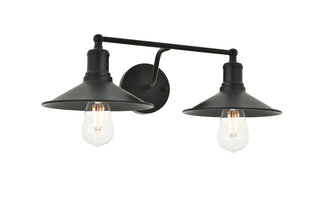 Etude 2 light black Wall Sconce