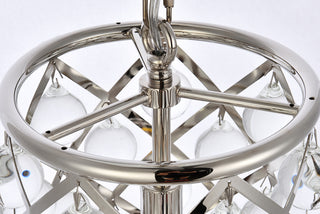Madison 1 light polished Nickel Pendant Clear Royal Cut Crystal