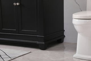 72 inch double bathroom vanity set in black