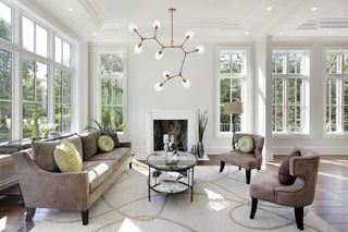 Cavoli 9 lights brass chandelier