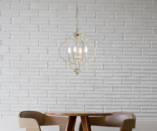 Sandara 4 lights pendant in weathered dove