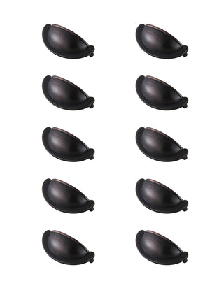 Claude 2-3/4" Center to Center Oil-rubbed Bronze Cup Bar Pull Multipack (set of 10)