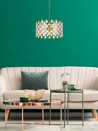 Lyla 16 inch pendant in brass