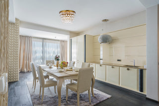 Nordic 3 lights brass flush mount