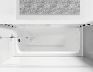 Semi-frameless tub door 60 x 60 Polished Chrome