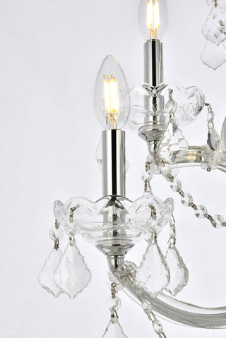 Maria Theresa 5 light Chrome Wall Sconce Clear Royal Cut Crystal