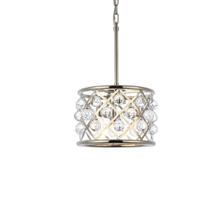 Madison 3 light polished Nickel Pendant Clear Royal Cut Crystal