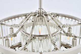 Chelsea 8 light polished nickel Chandelier Clear Royal Cut Crystal