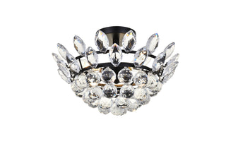 Emilia 14 inch flush mount in black
