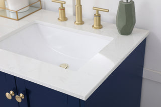 60 inch Double Bathroom Vanity in Blue