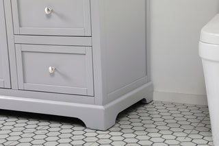 60 inch Single bathroom vanity in grey