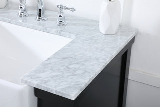 60 inch double bathroom vanity in black