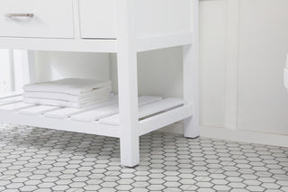42 inch Single bathroom vanity in white