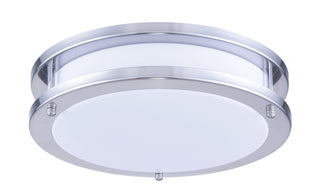 LED Surface Mount L:12 W:12 H:3 15W 1050LM 3000K white and Nickel Finish Acrylic Lens