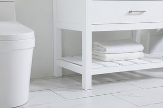 36 inch Single bathroom vanity in white