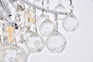 Toureg 6 light Chrome Pendant Clear Royal Cut Crystal