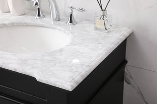 30 inch Single bathroom vanity set in black