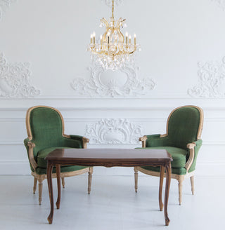 Maria Theresa 9 light Gold Chandelier Clear Royal Cut Crystal