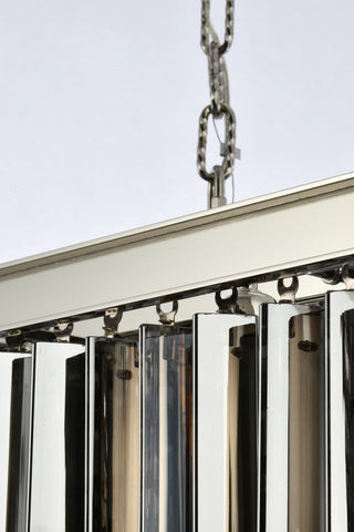 Sydney 12 light polished nickel Chandelier Silver Shade (Grey) Royal Cut Crystal